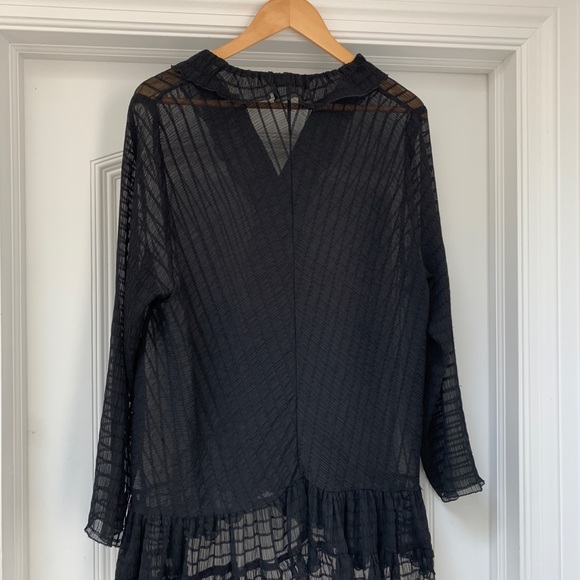 Zara Sheer Ruffled Blouse - Size XL - Picture 12 of 12